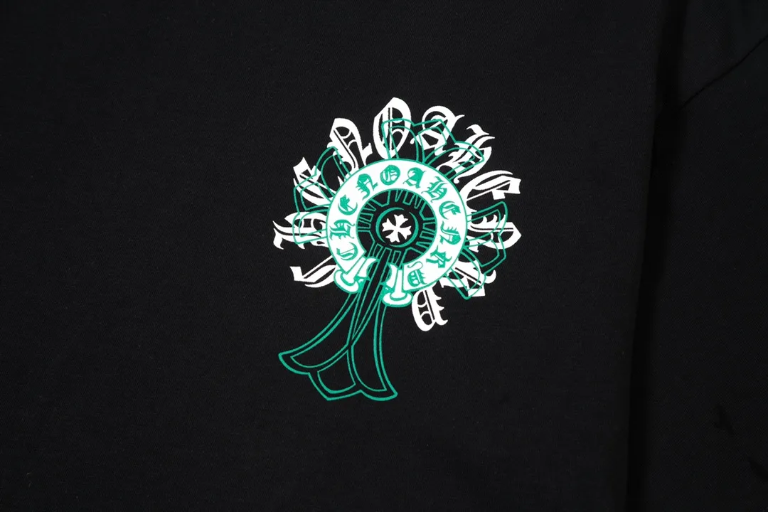 Chrome Hearts/ Logo Same Style T Versatile : Black Size：XS~L